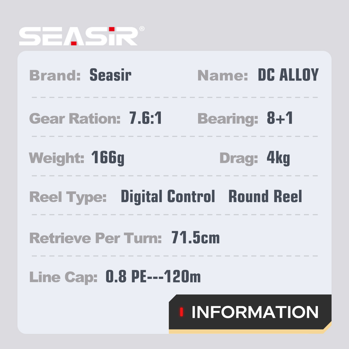 Carrete de pesca SEASIR DC de  - Kastking Reel Zephyr reseña y precio
