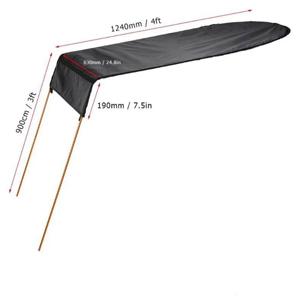 Toldo parasol para Kayak, tien - Fishing Kayak Crate reseña y precio